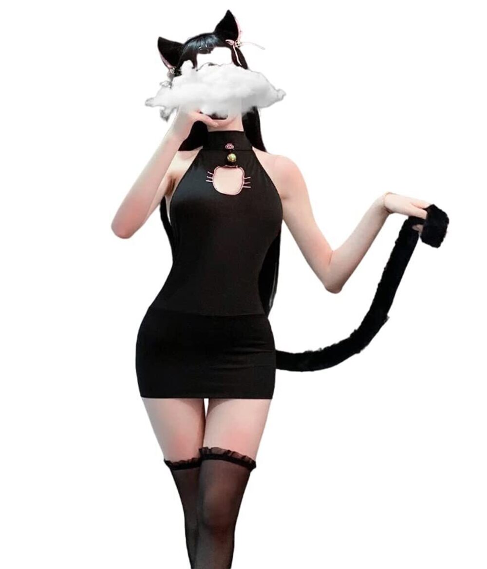 6473 Japanese Anime Cosplay Cat Sexy lolita Lingerie Underwear Sleepwear